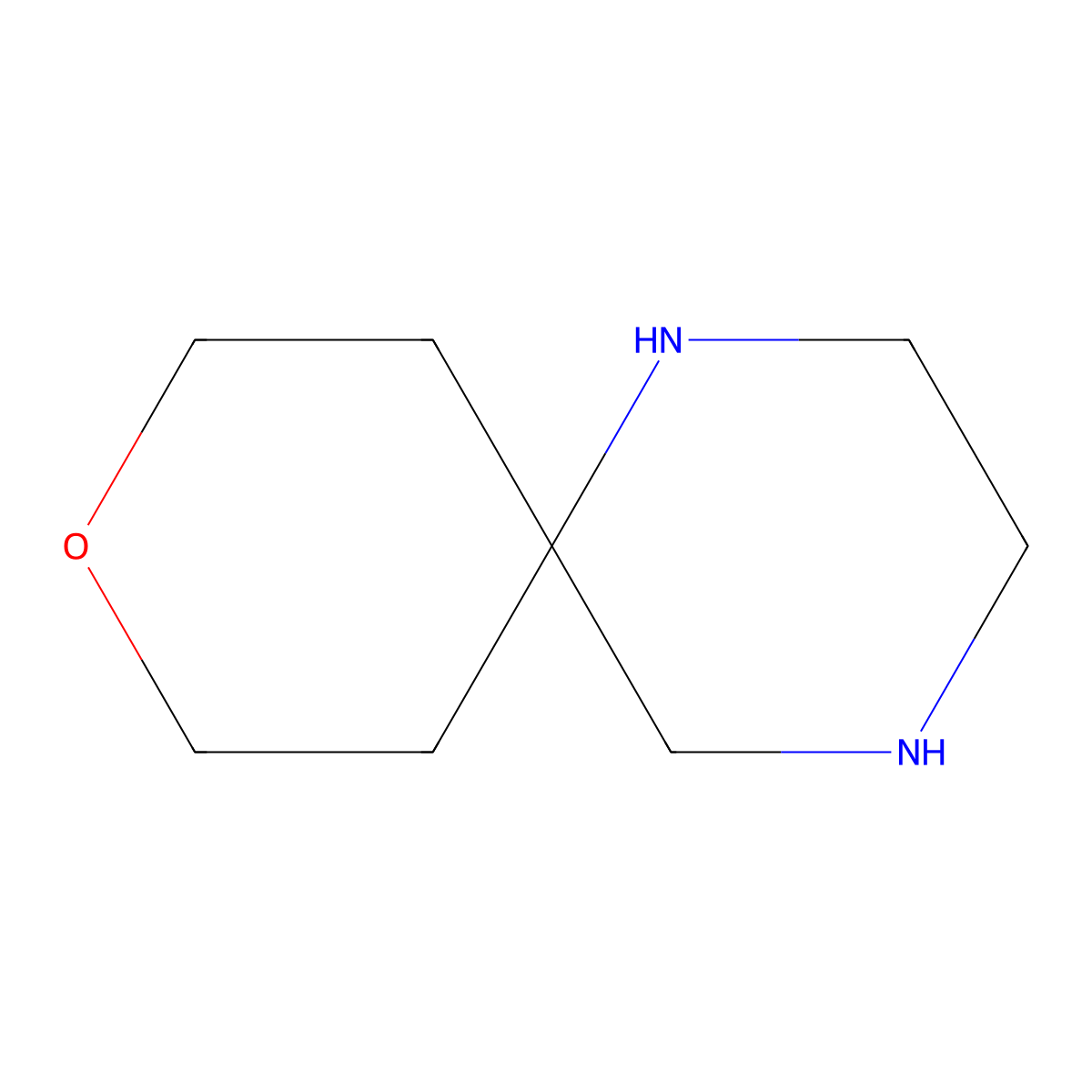 9-Oxa-1,4-diazaspiro[5.5]undecane molecular structure, CAS 303802-17-7