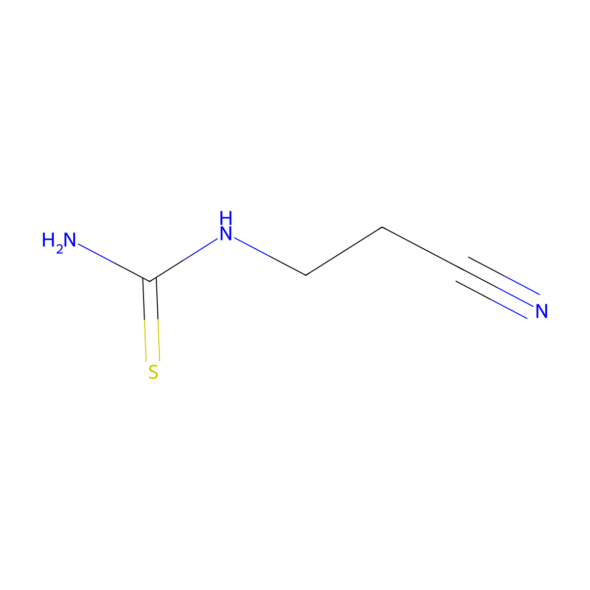 (2-Cyanoethyl)thiourea molecular structure, CAS 30381-21-6