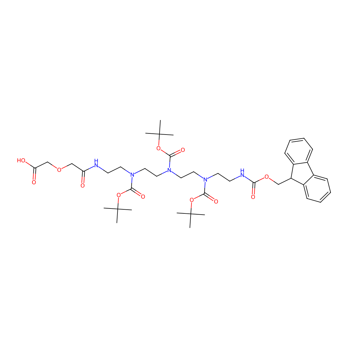 Fmoc-TEPA(Boc3)-DIG molecular structure, CAS 3038188-74-5