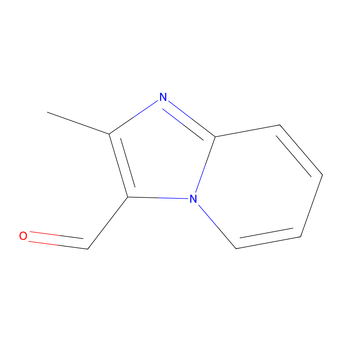 2-Methylimidazo(1,2-a)pyridine-3-carboxaldehyde molecular structure, CAS 30384-93-1