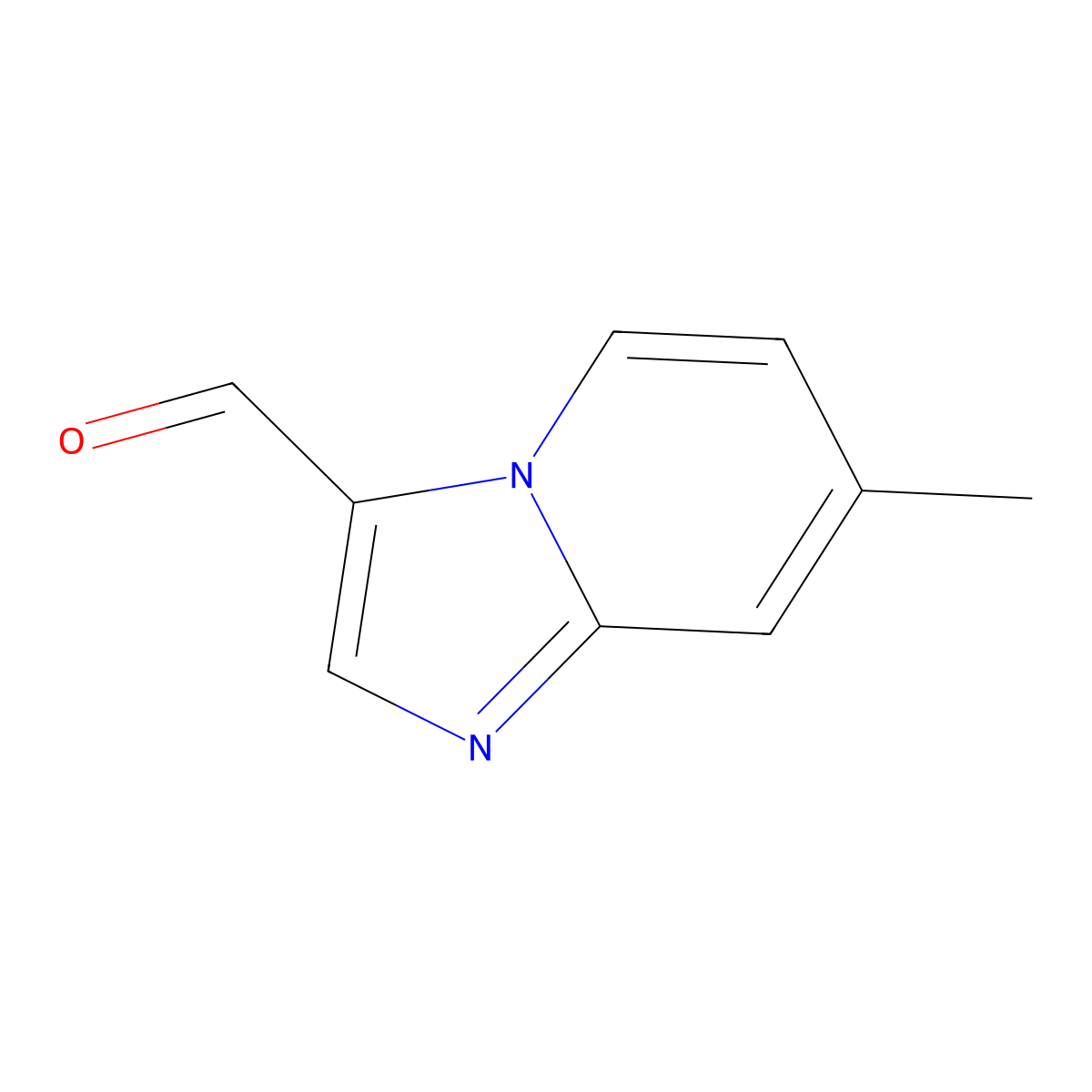 7-Methylimidazo[1,2-a]pyridine-3-carboxaldehyde molecular structure, CAS 30384-94-2
