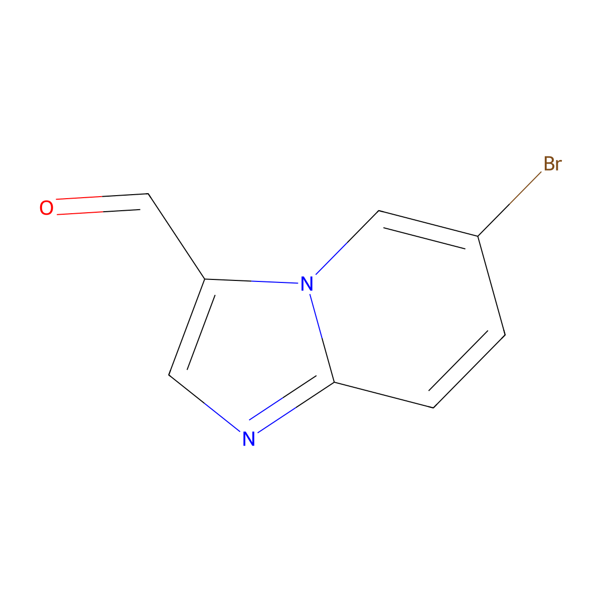 6-Bromoimidazo[1,2-a]pyridine-3-carbaldehyde molecular structure, CAS 30384-96-4