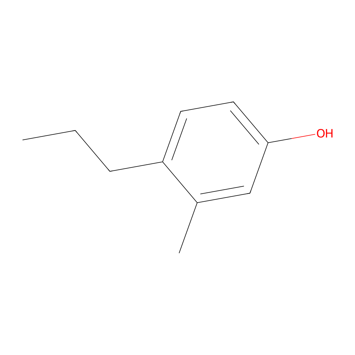 3-Methyl-4-propylphenol molecular structure, CAS 30388-40-0