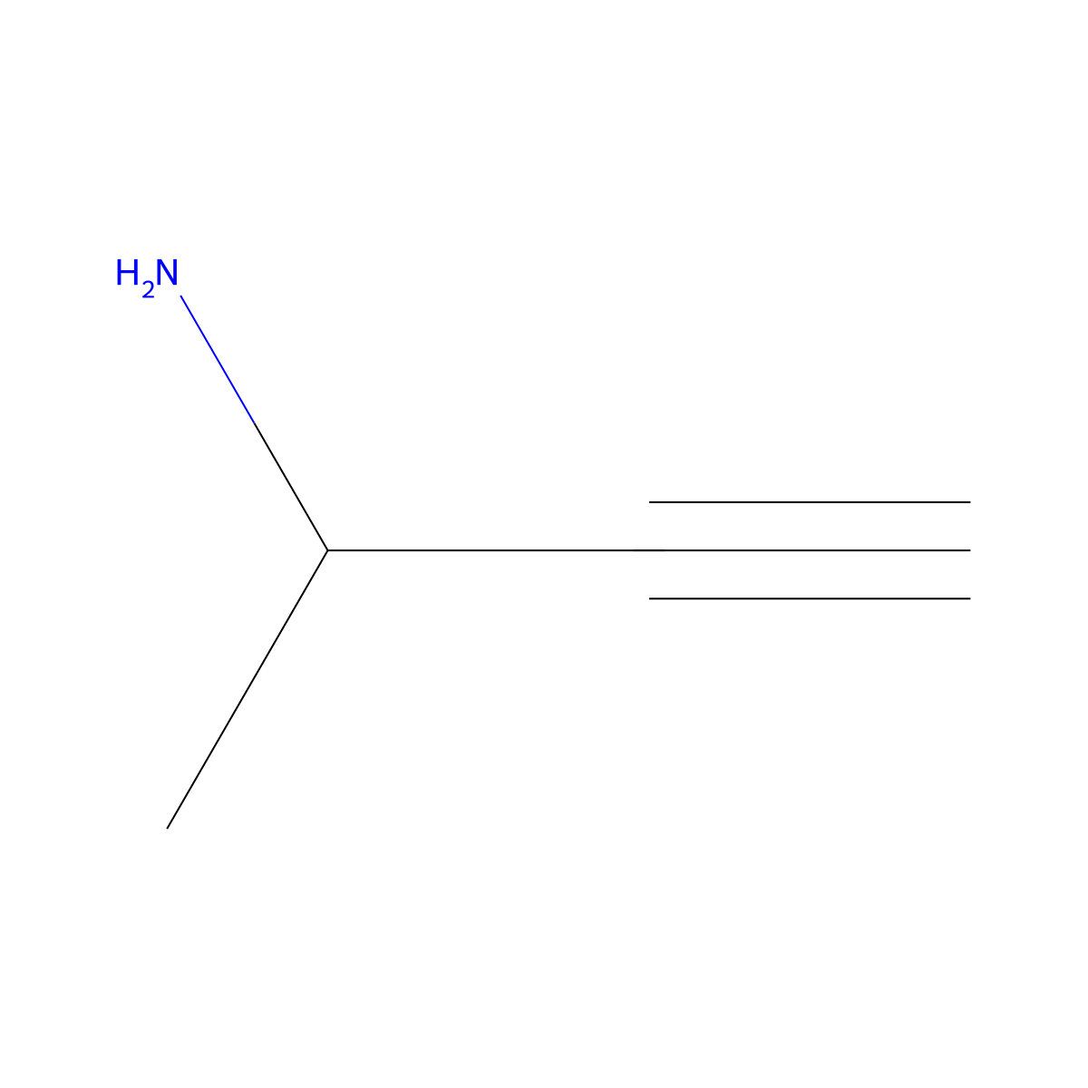 But-3-yn-2-amine molecular structure, CAS 30389-17-4
