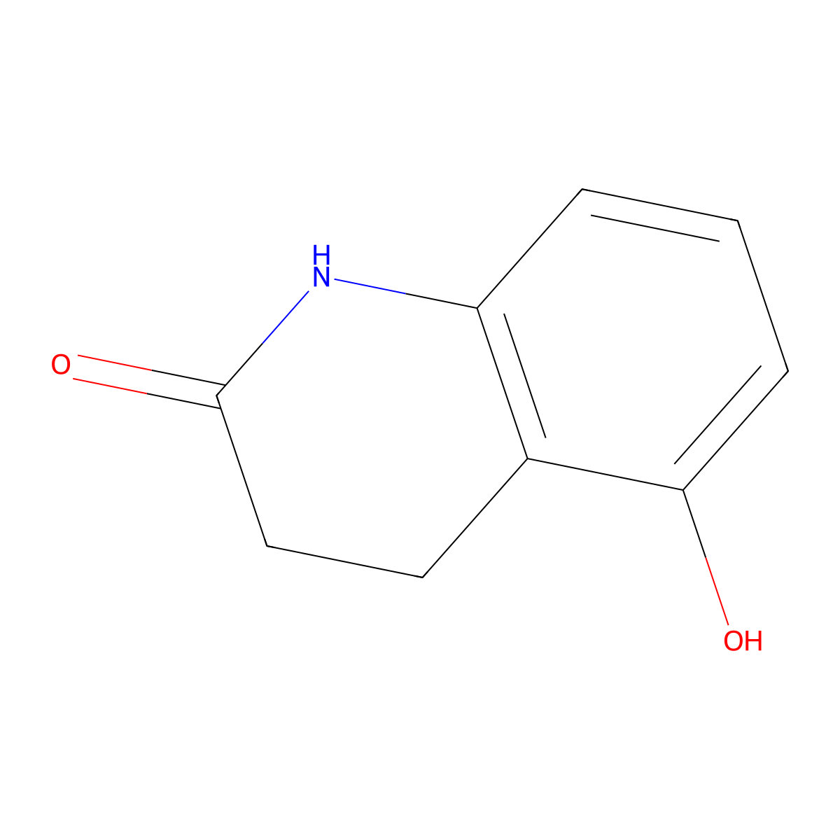3,4-Dihydro-5-hydroxy-2(1H)-quinolinone molecular structure, CAS 30389-33-4