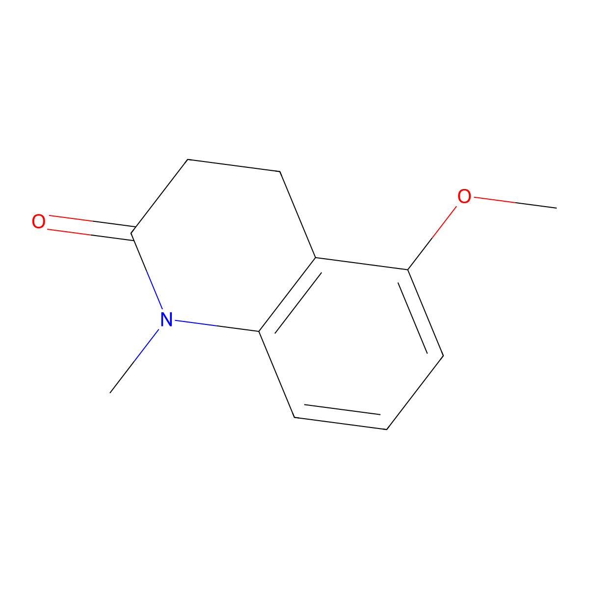 5-Methoxy-1-methyl-1,2,3,4-tetrahydroquinolin-2-one molecular structure, CAS 30389-36-7