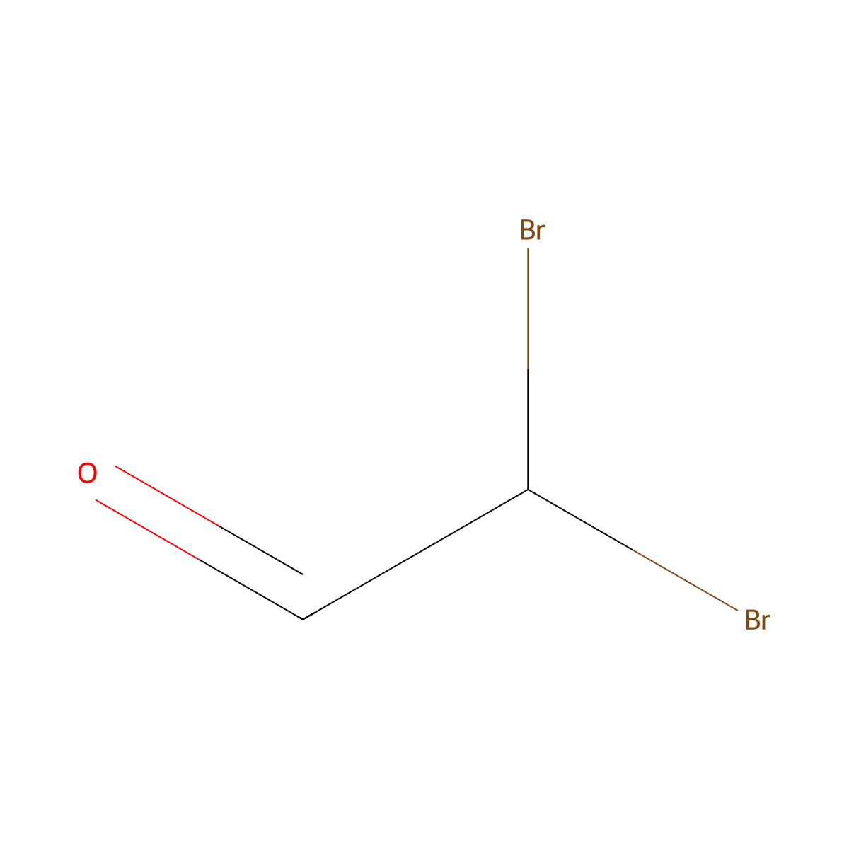 Dibromoacetaldehyde molecular structure, CAS 3039-13-2