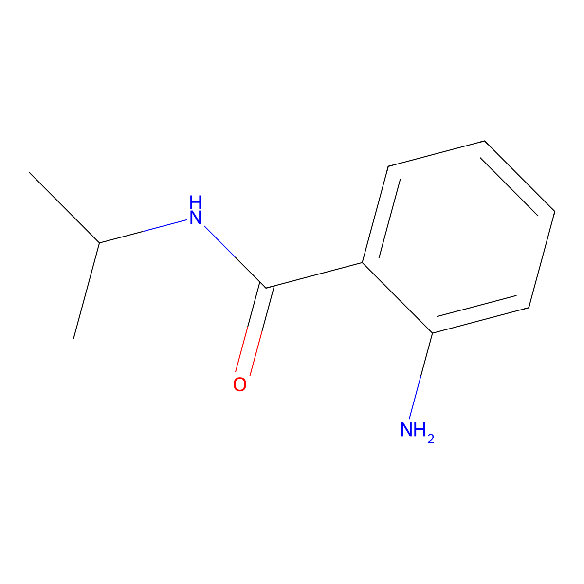 2-Amino-N-isopropylbenzamide molecular structure, CAS 30391-89-0