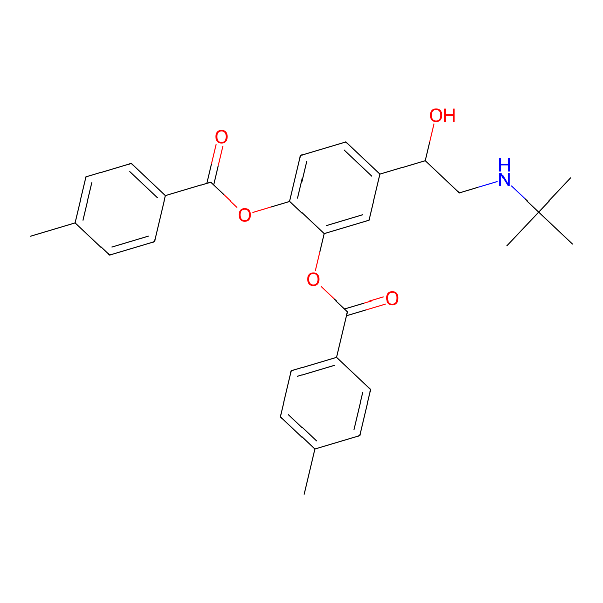 Bitolterol molecular structure, CAS 30392-40-6