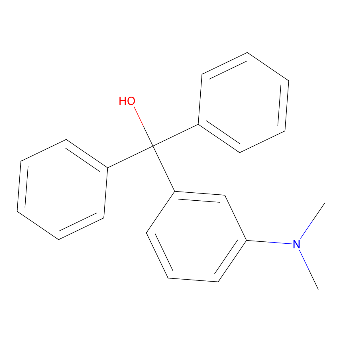 (3-(Dimethylamino)phenyl)diphenylmethanol molecular structure, CAS 303952-84-3