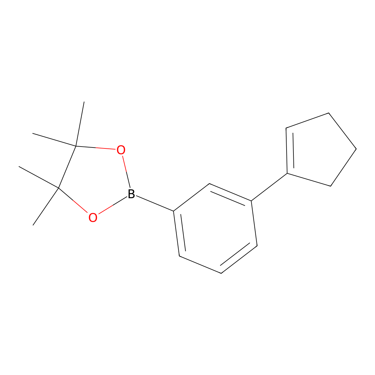 2-(3-(Cyclopent-1-en-1-yl)phenyl)-4,4,5,5-tetramethyl-1,3,2-dioxaborolane molecular structure, CAS 3039528-22-5