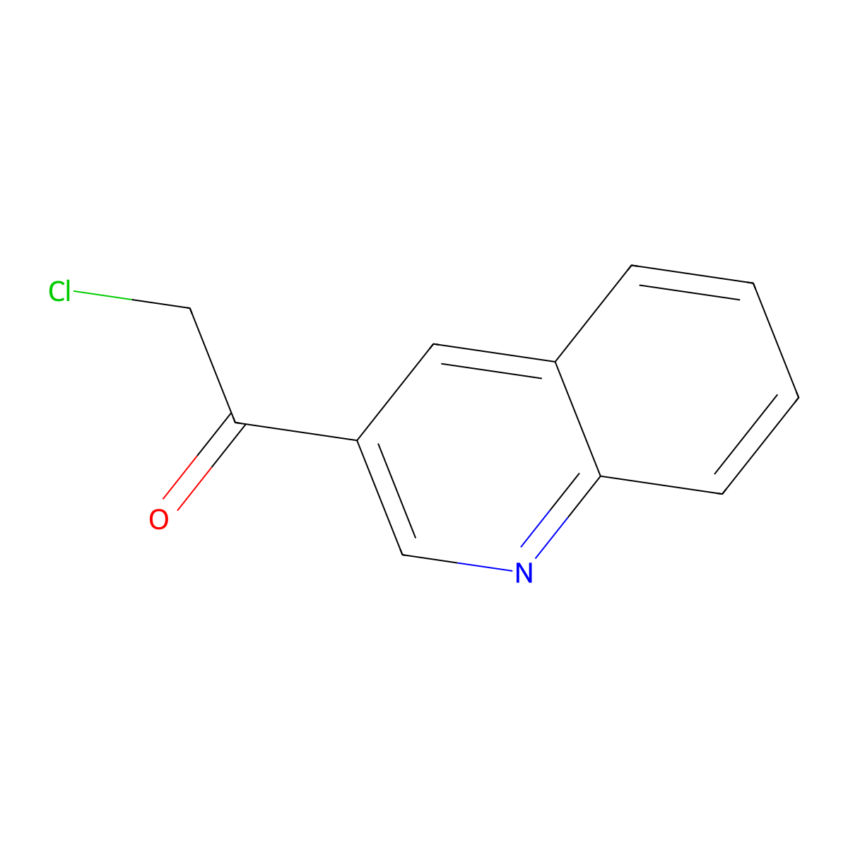 2-Chloro-1-(quinolin-3-YL)ethanone molecular structure, CAS 303967-86-4