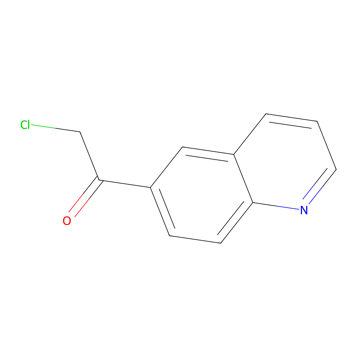 2-Chloro-1-(quinolin-6-YL)ethanone molecular structure, CAS 303967-87-5
