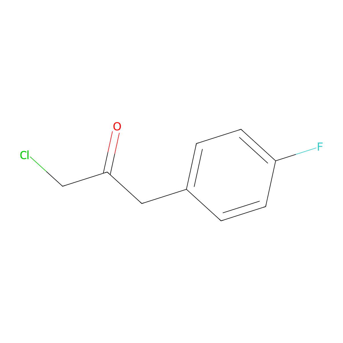 1-Chloro-3-(4-fluorophenyl)propan-2-one molecular structure, CAS 303967-88-6