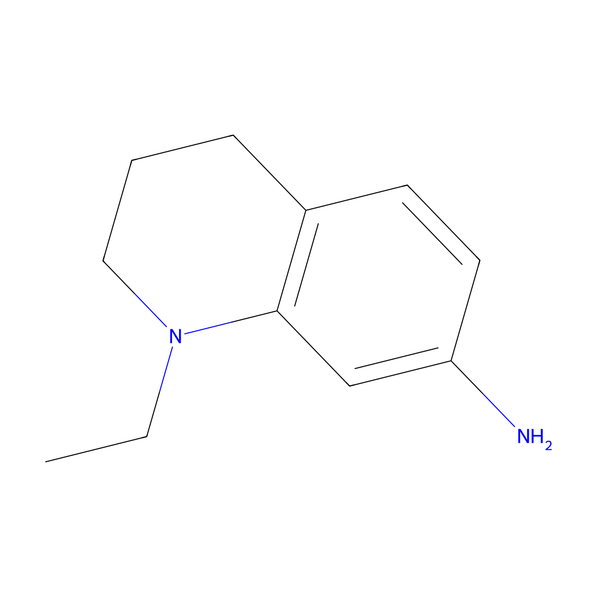 1-Ethyl-1,2,3,4-tetrahydroquinolin-7-amine molecular structure, CAS 303982-14-1