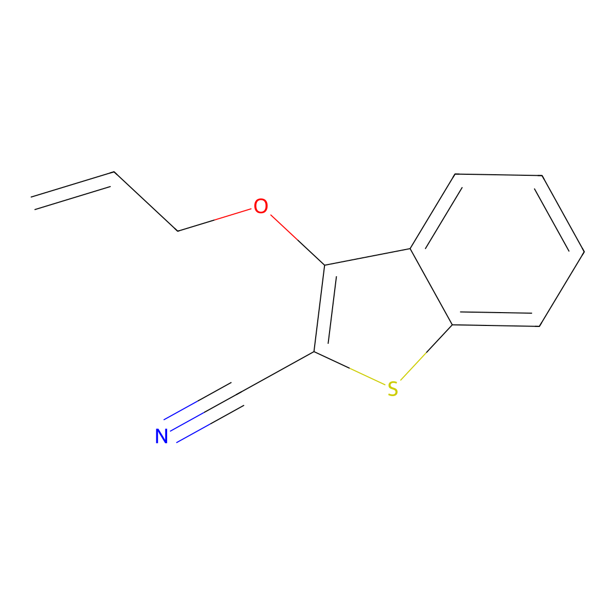 3-(Allyloxy)-1-benzothiophene-2-carbonitrile molecular structure, CAS 303985-36-6