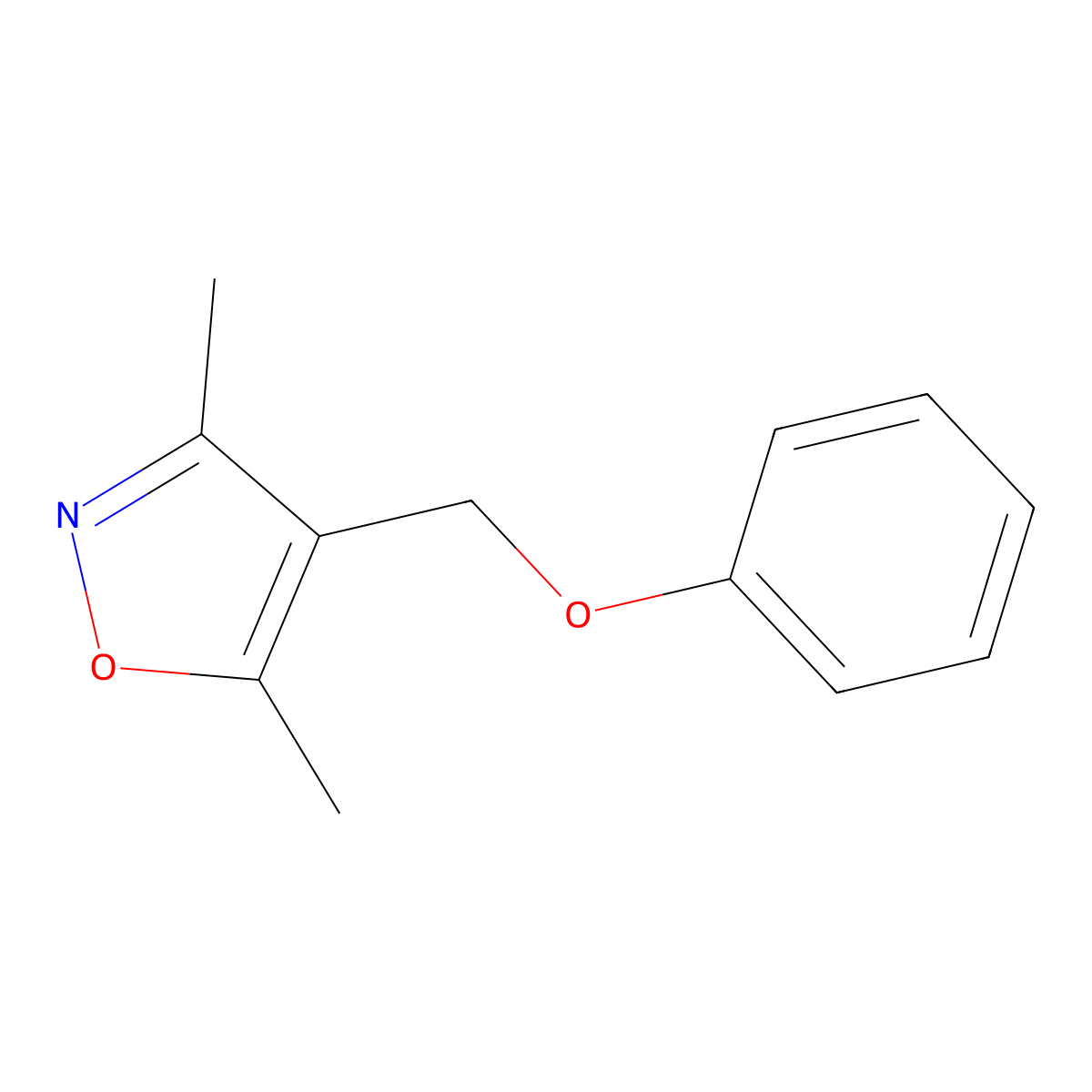 3,5-Dimethyl-4-(phenoxymethyl)isoxazole molecular structure, CAS 303985-55-9