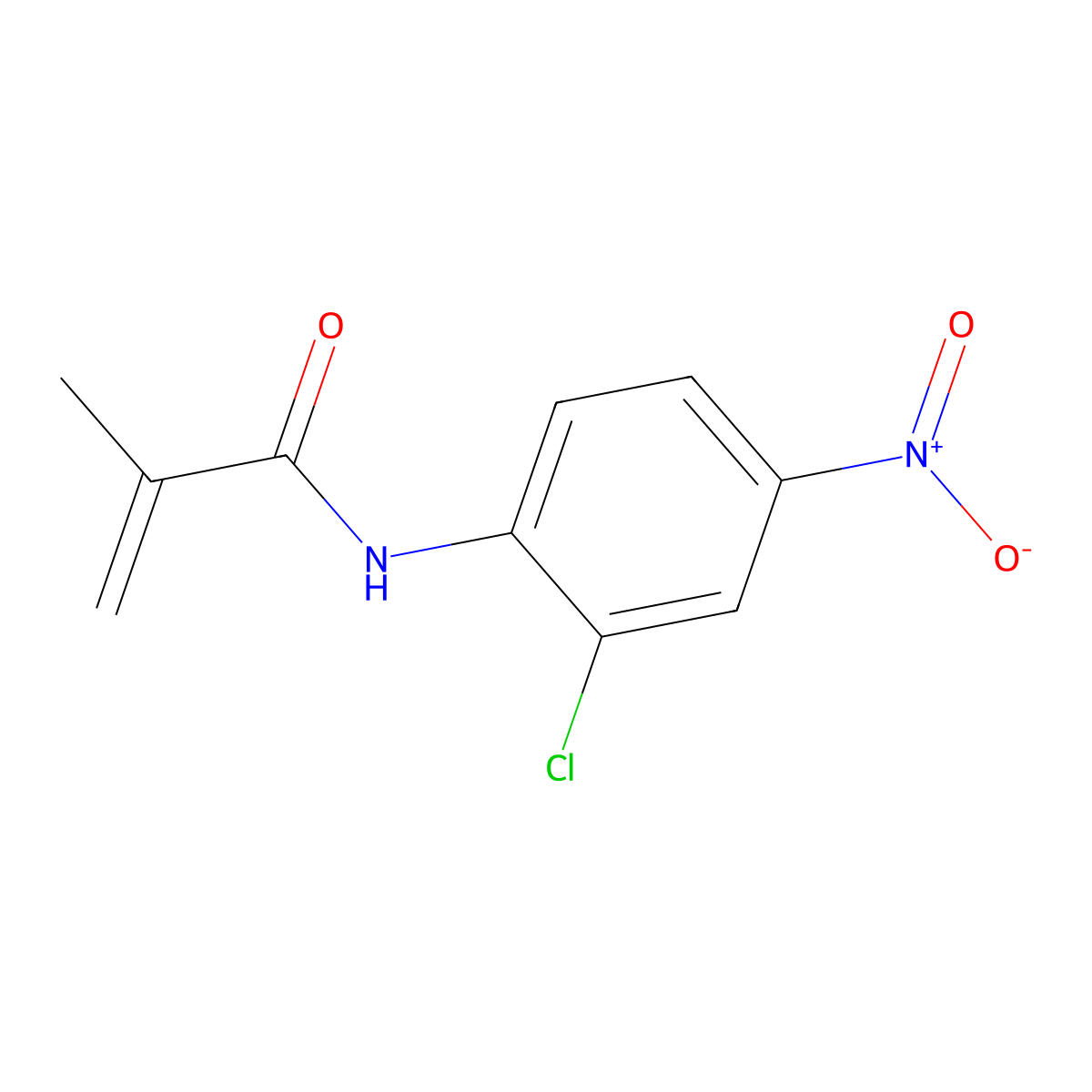 N-(2-chloro-4-nitrophenyl)-2-methylacrylamide molecular structure, CAS 303985-92-4