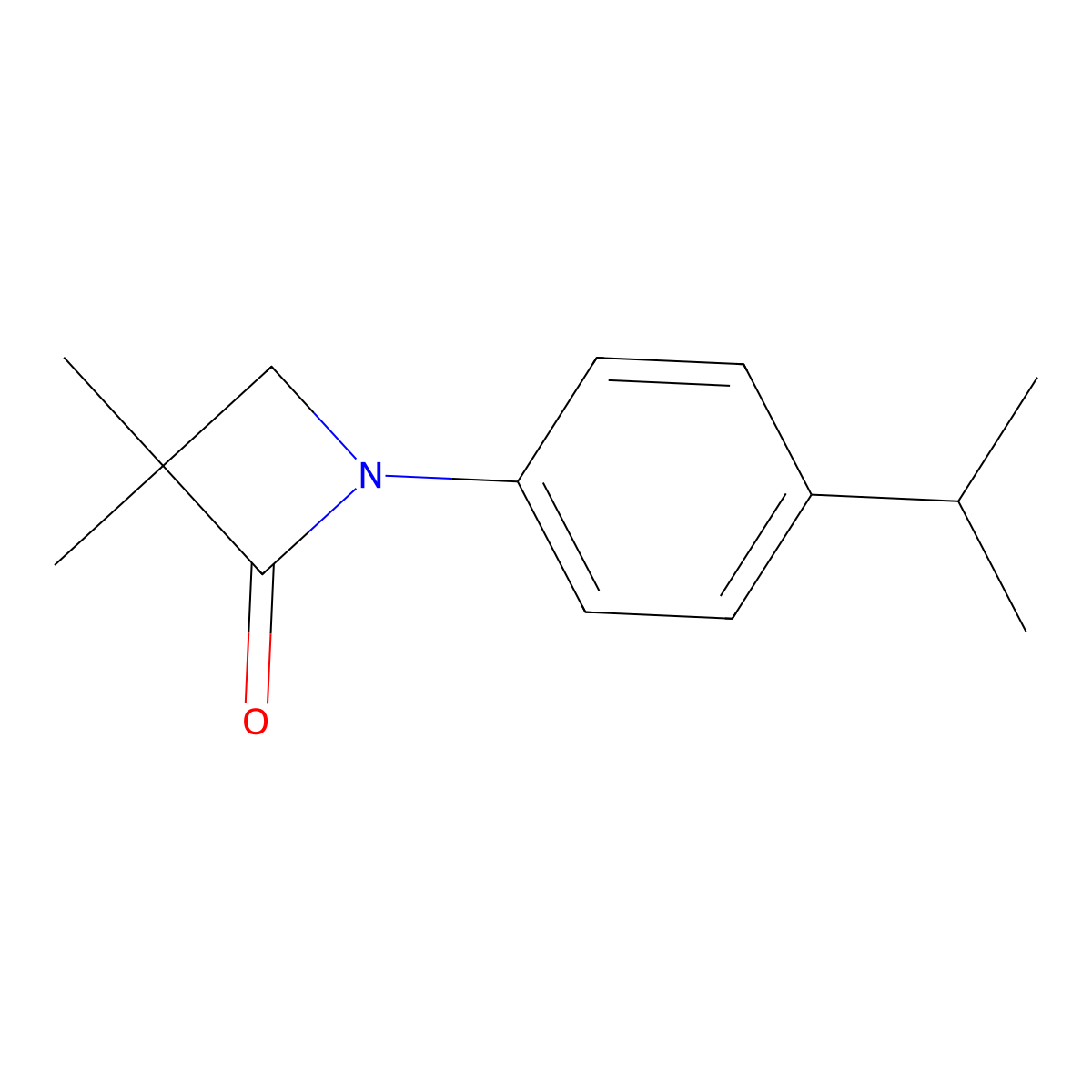 1-(4-Isopropylphenyl)-3,3-dimethyl-2-azetanone molecular structure, CAS 303986-04-1