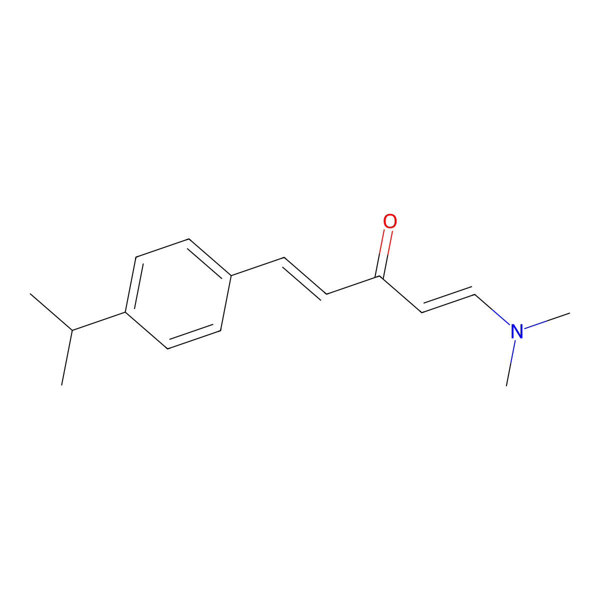 1-(Dimethylamino)-5-(4-isopropylphenyl)-1,4-pentadien-3-one molecular structure, CAS 303986-65-4
