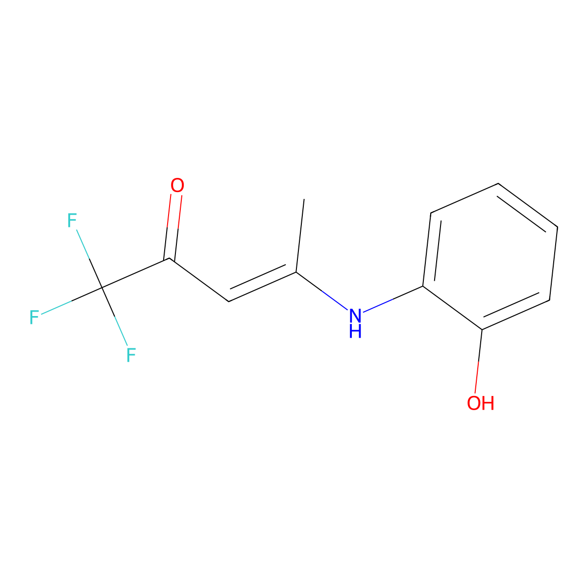 (E)-1,1,1-trifluoro-4-(2-hydroxyanilino)-3-penten-2-one molecular structure, CAS 303986-90-5