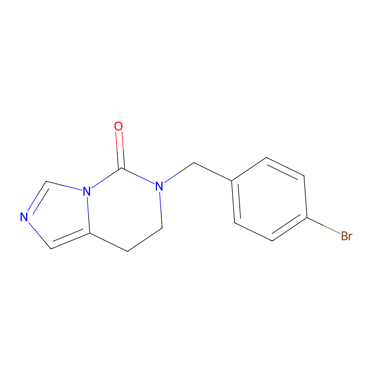 6-(4-bromobenzyl)-7,8-dihydroimidazo[1,5-c]pyrimidin-5(6H)-one molecular structure, CAS 303986-95-0