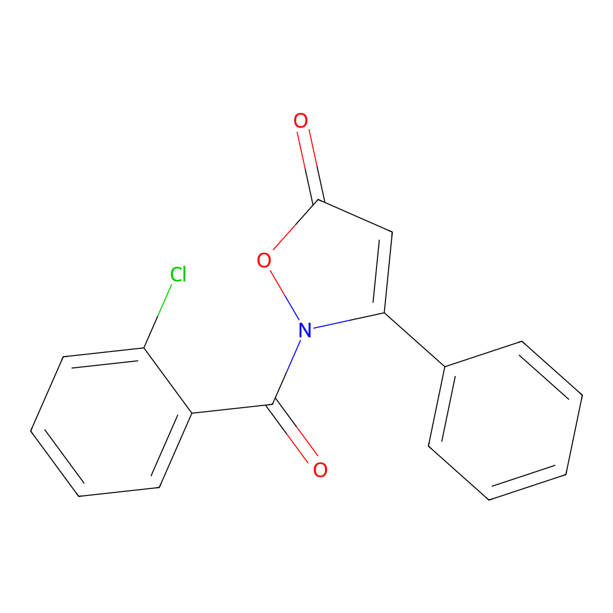 2-(2-chlorobenzoyl)-3-phenyl-5(2H)-isoxazolone molecular structure, CAS 303987-07-7
