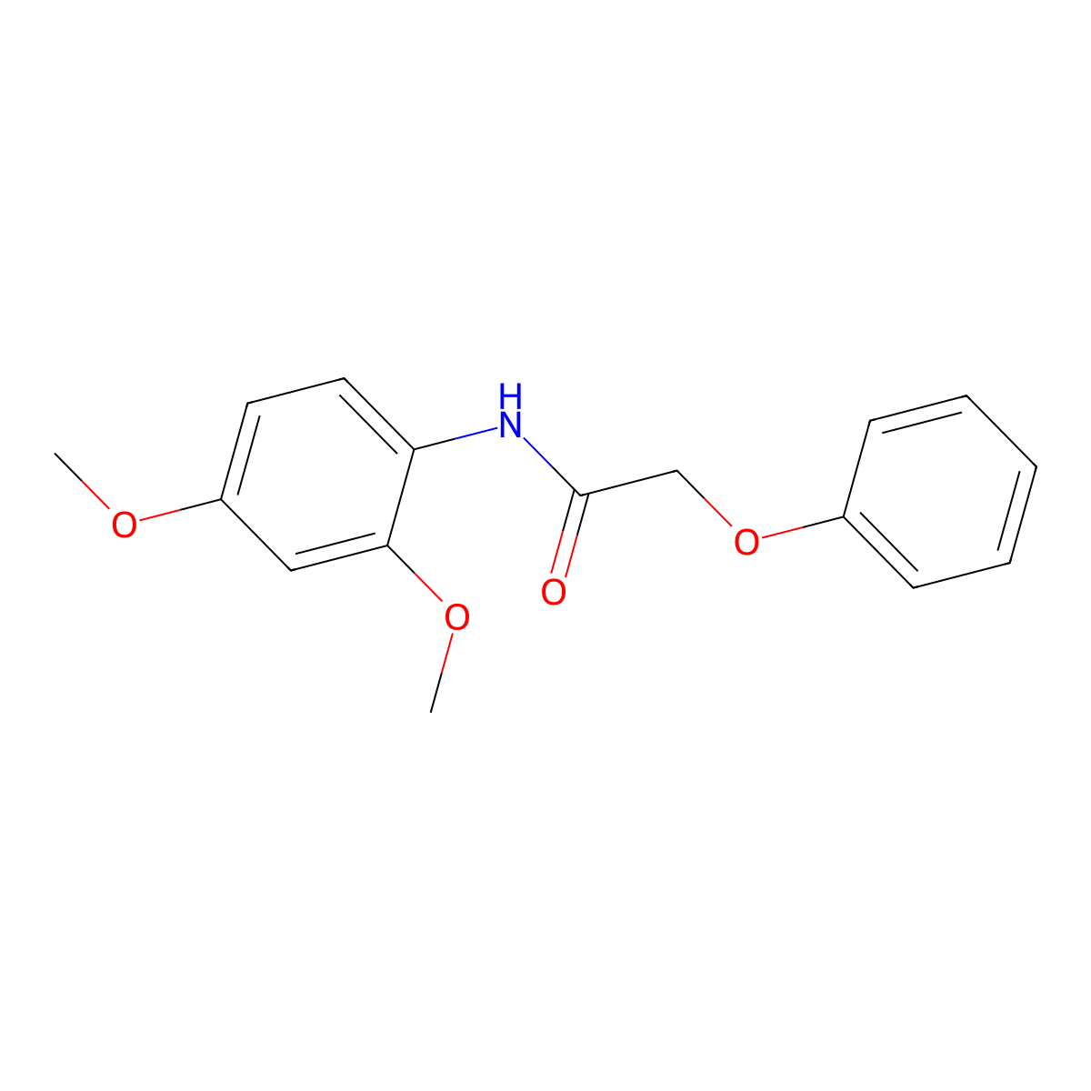 N-(2,4-dimethoxyphenyl)-2-phenoxyacetamide molecular structure, CAS 303989-21-1