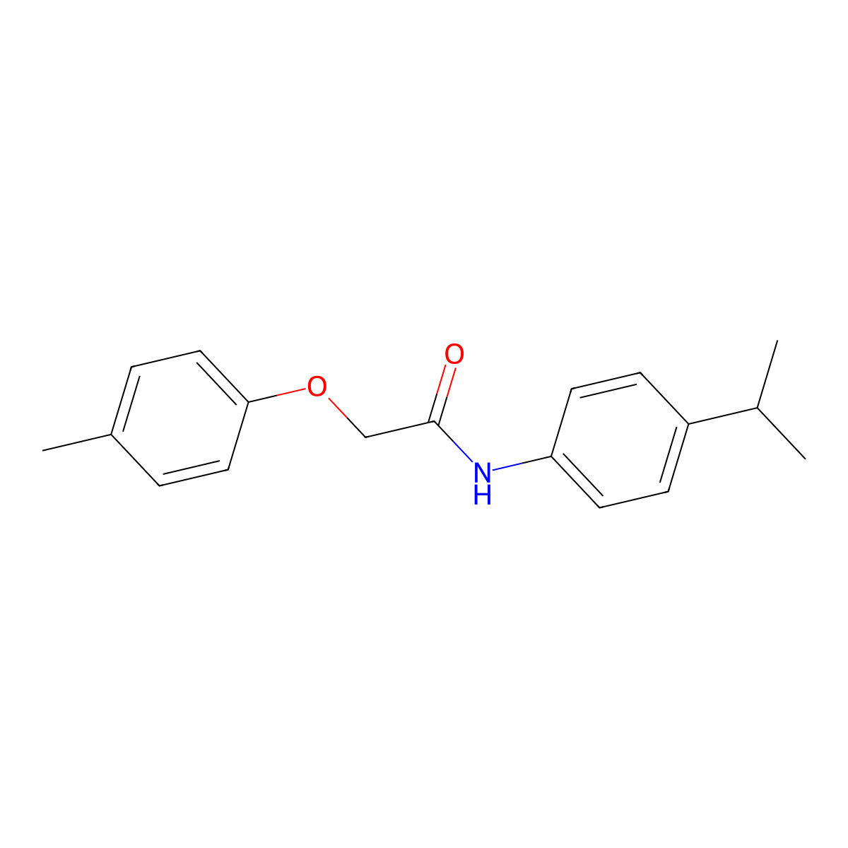 N-(4-isopropylphenyl)-2-(4-methylphenoxy)acetamide molecular structure, CAS 303989-29-9