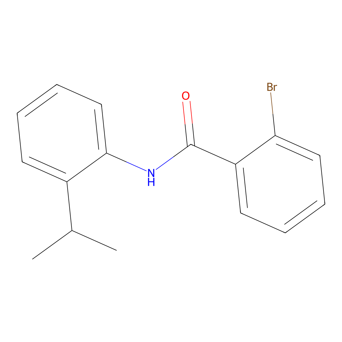 2-Bromo-N-(2-isopropyl-phenyl)-benzamide molecular structure, CAS 303990-24-1