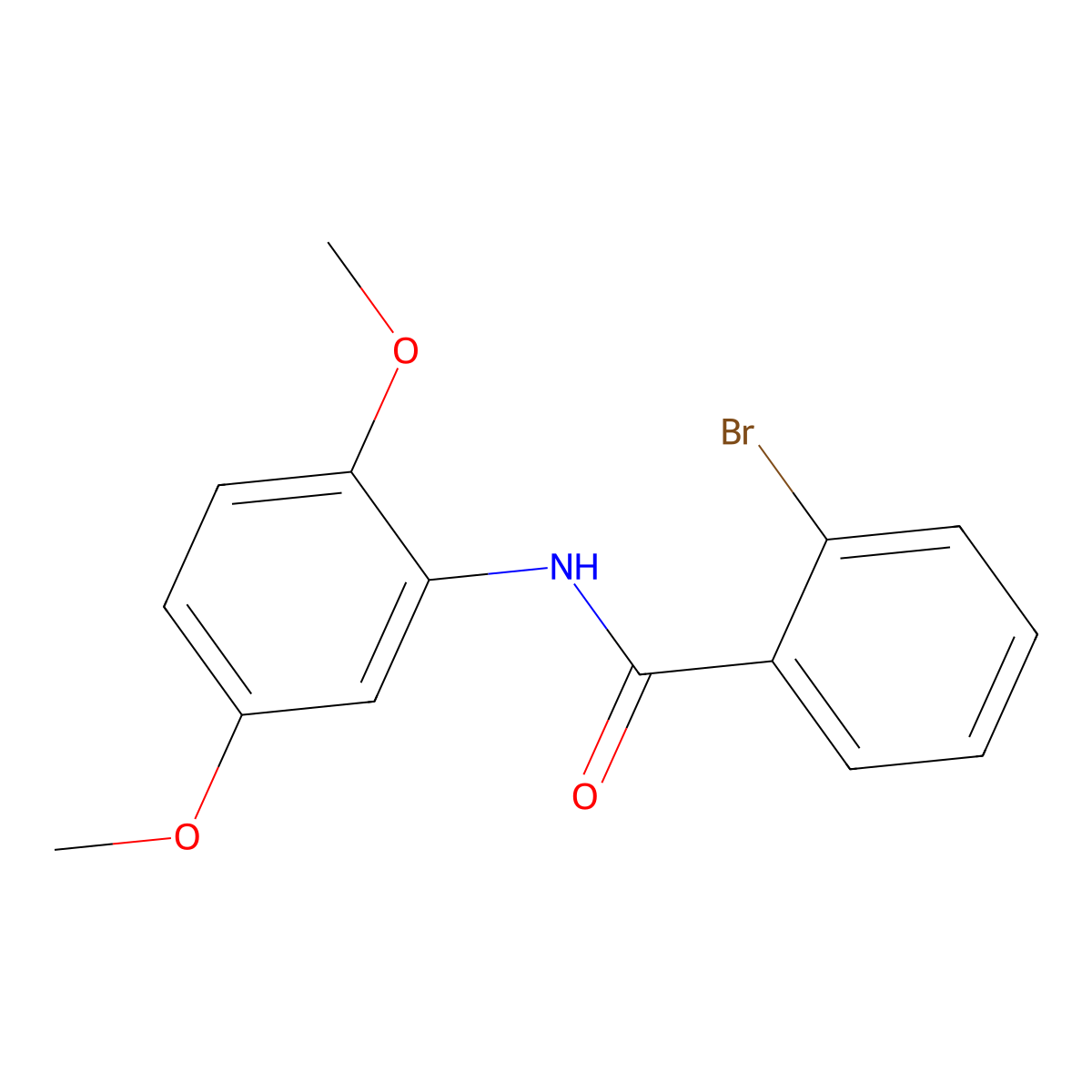2-Bromo-N-(2,5-dimethoxyphenyl)benzamide molecular structure, CAS 303990-27-4