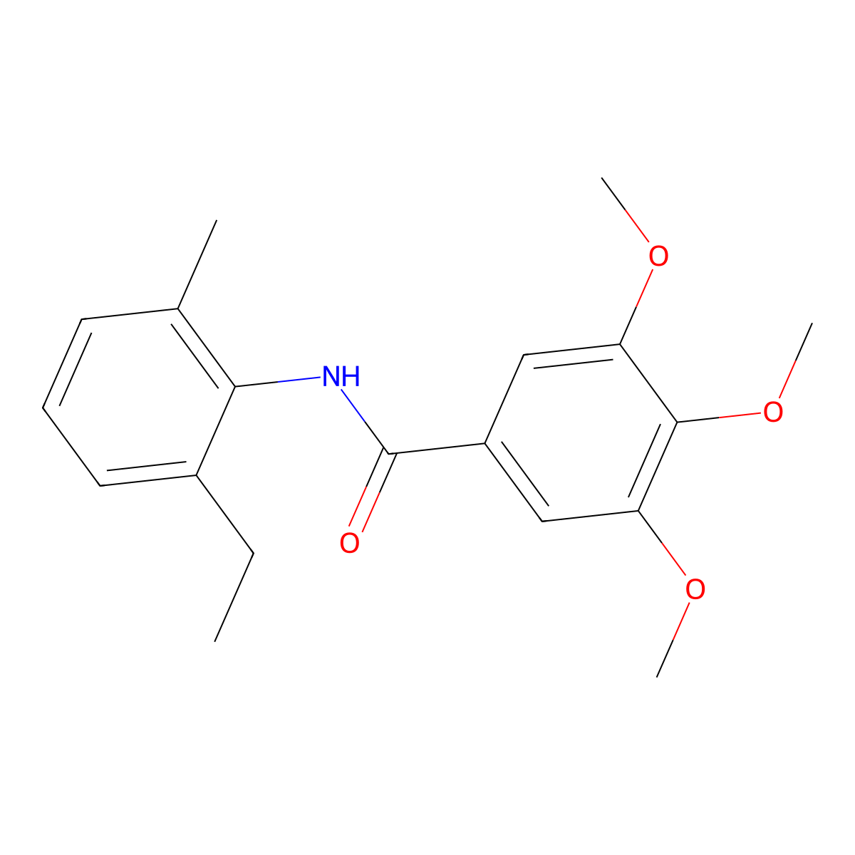 N-(2-Ethyl-6-methylphenyl)-3,4,5-trimethoxybenzamide molecular structure, CAS 303990-31-0