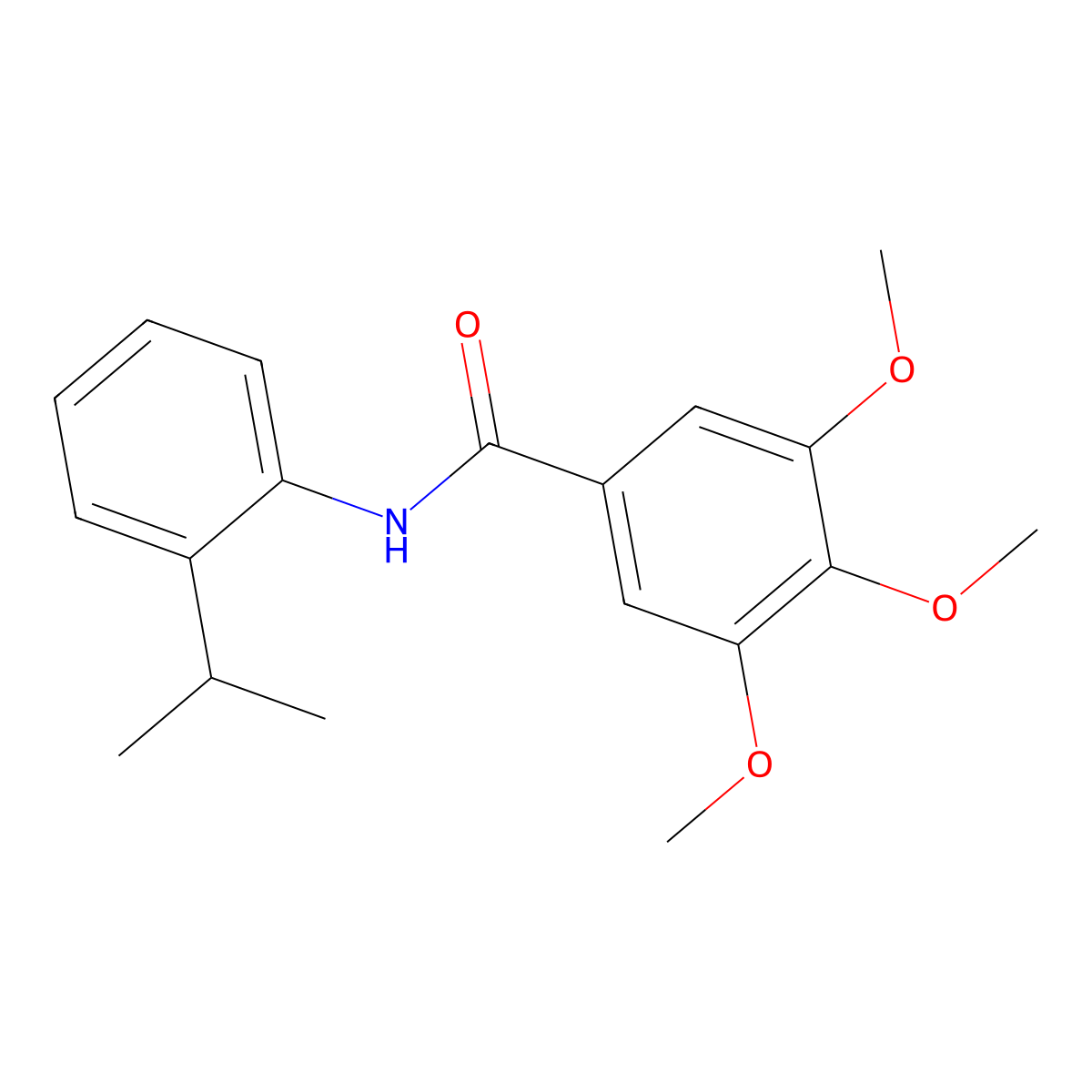 N-(2-Isopropylphenyl)-3,4,5-trimethoxybenzamide molecular structure, CAS 303990-32-1