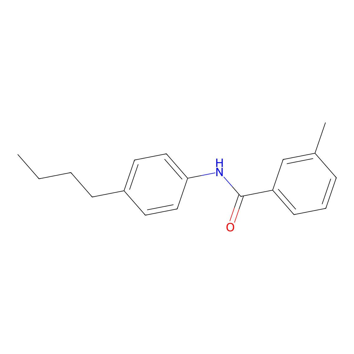 N-(4-butylphenyl)-3-methylbenzamide molecular structure, CAS 303990-37-6