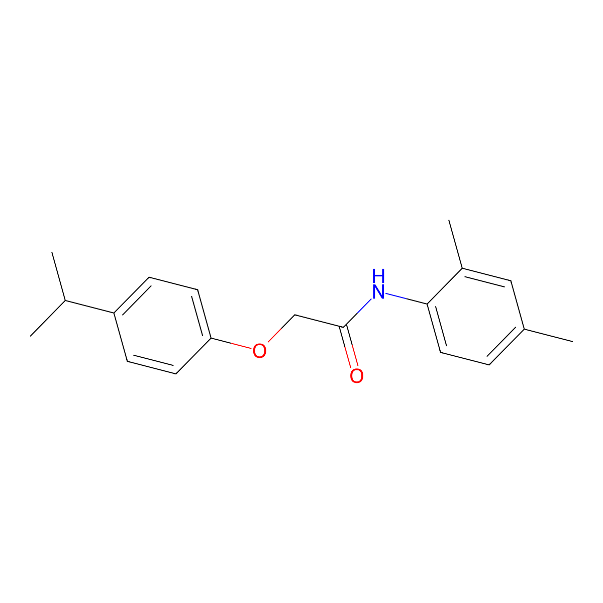 N-(2,4-dimethylphenyl)-2-(4-isopropylphenoxy)acetamide molecular structure, CAS 303991-07-3