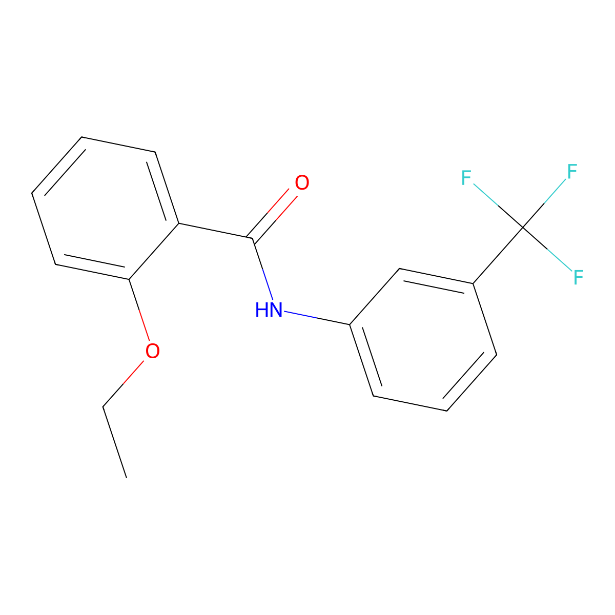 2-ethoxy-N-[3-(trifluoromethyl)phenyl]benzamide molecular structure, CAS 303991-37-9