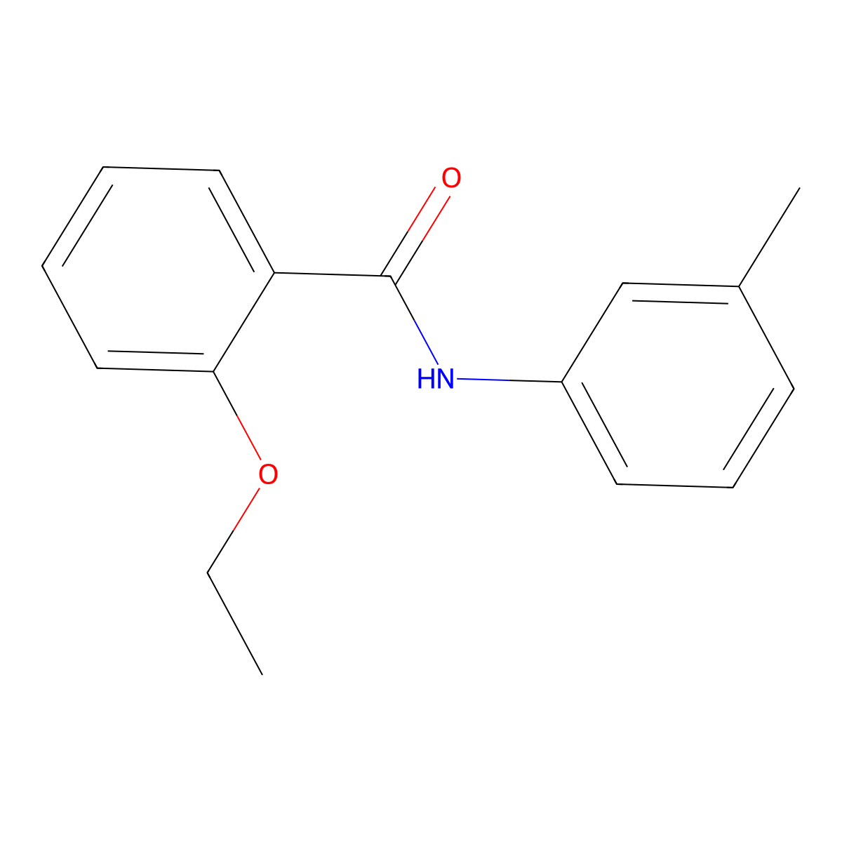 Benzamide, 2-ethoxy-N-(3-methylphenyl)- molecular structure, CAS 303991-48-2