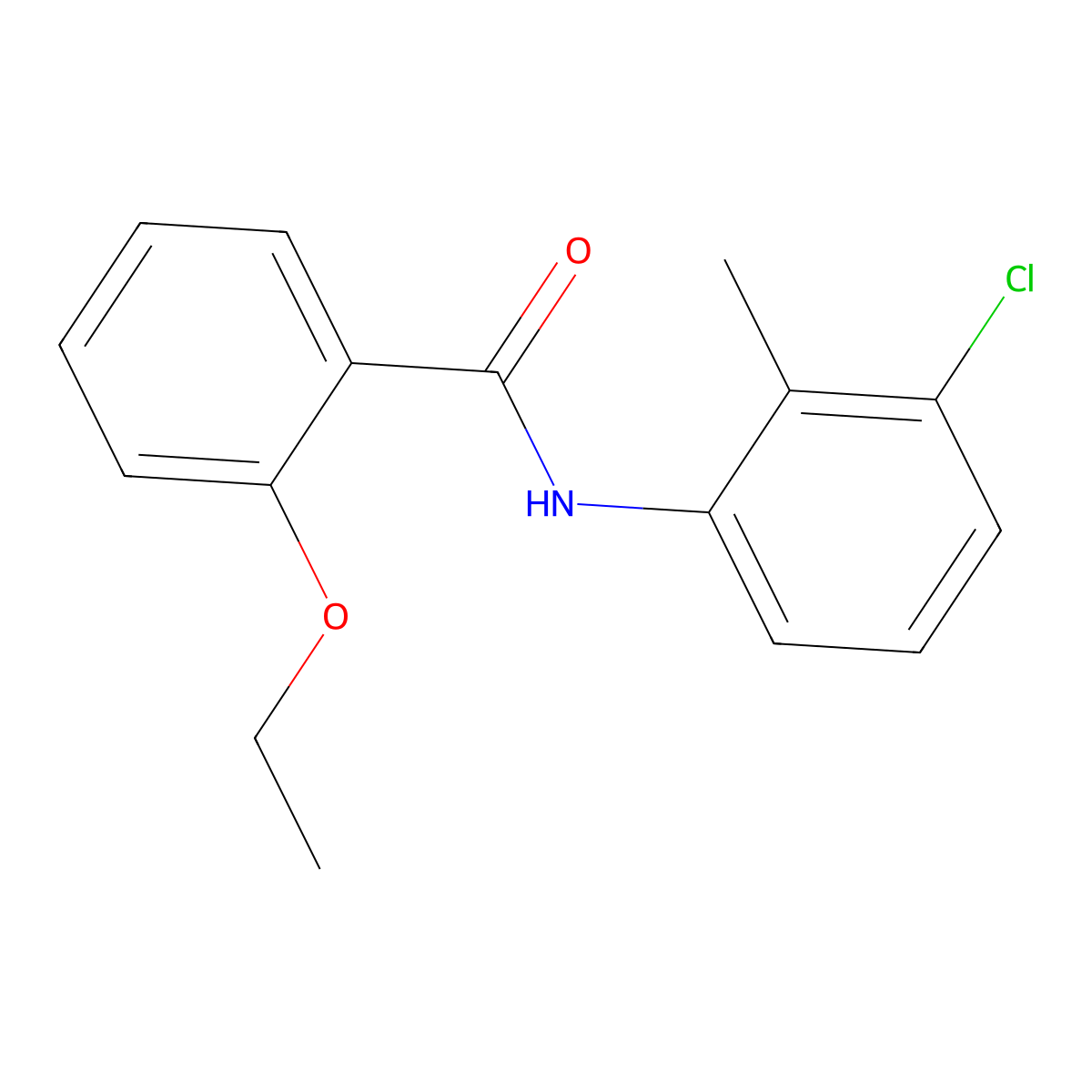 N-(3-chloro-2-methylphenyl)-2-ethoxybenzamide molecular structure, CAS 303991-65-3