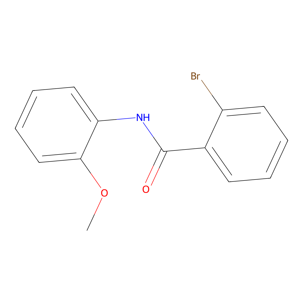 2-bromo-N-(2-methoxyphenyl)benzamide molecular structure, CAS 303991-67-5