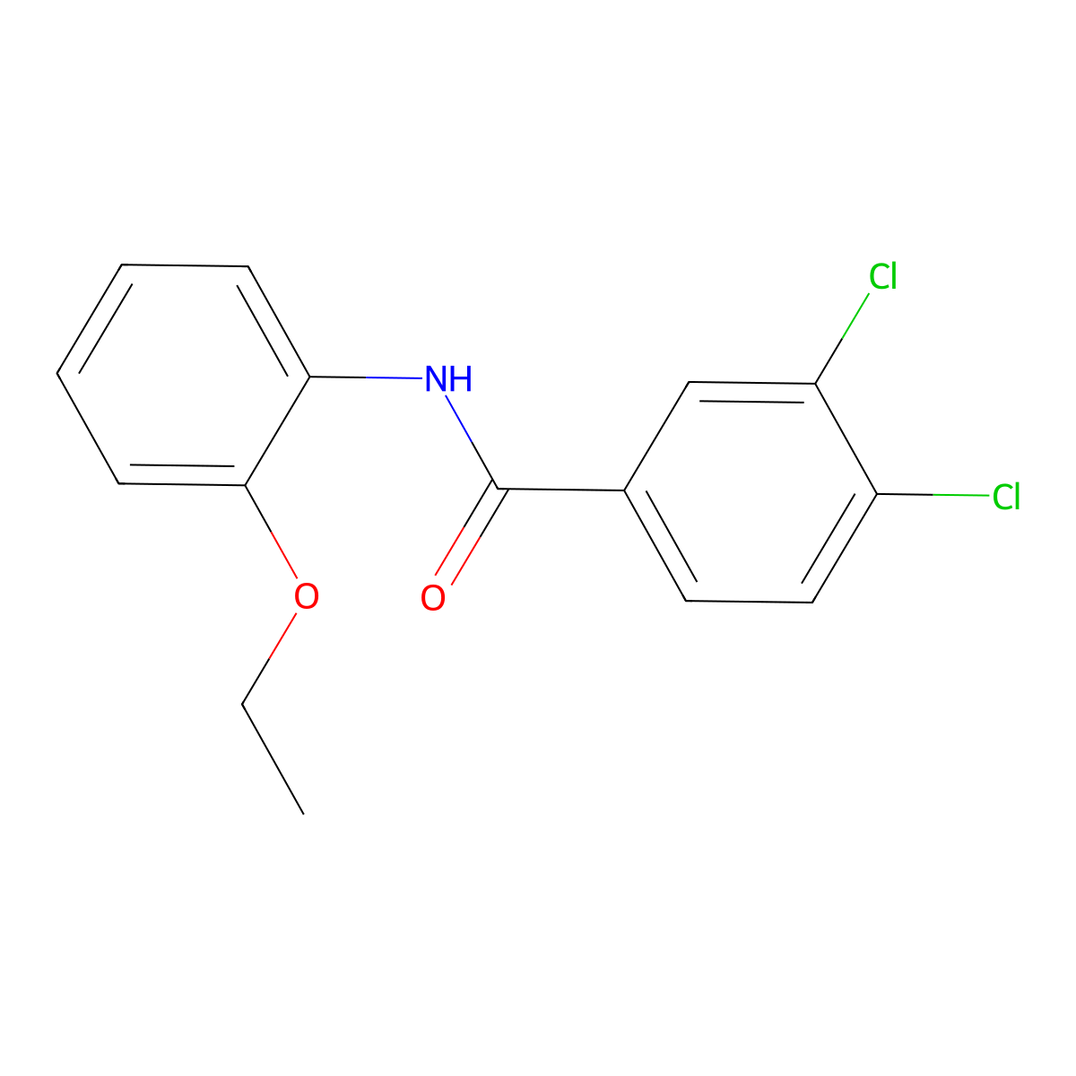 3,4-dichloro-N-(2-ethoxyphenyl)benzamide molecular structure, CAS 303991-68-6