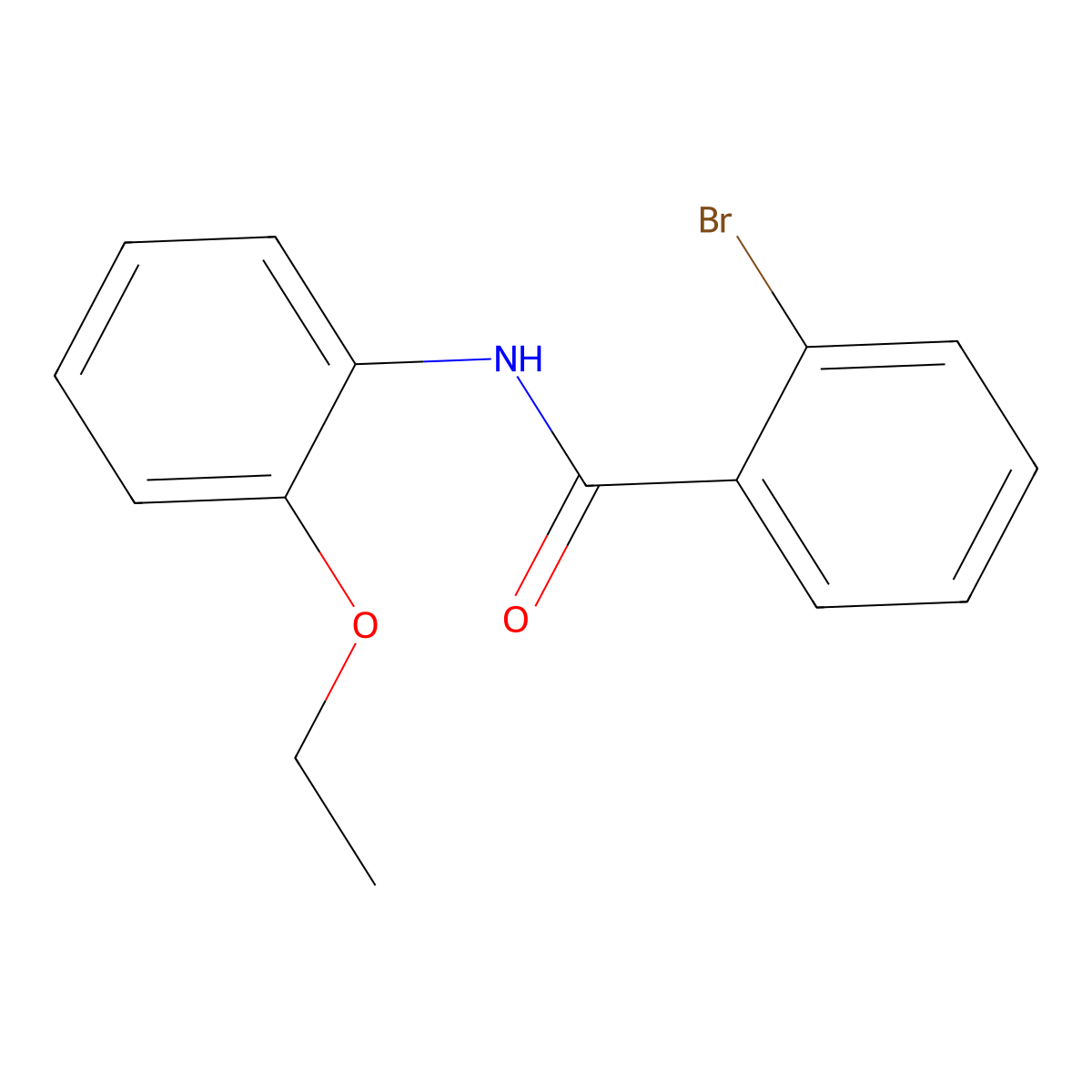 2-bromo-N-(2-ethoxyphenyl)benzamide molecular structure, CAS 303991-69-7