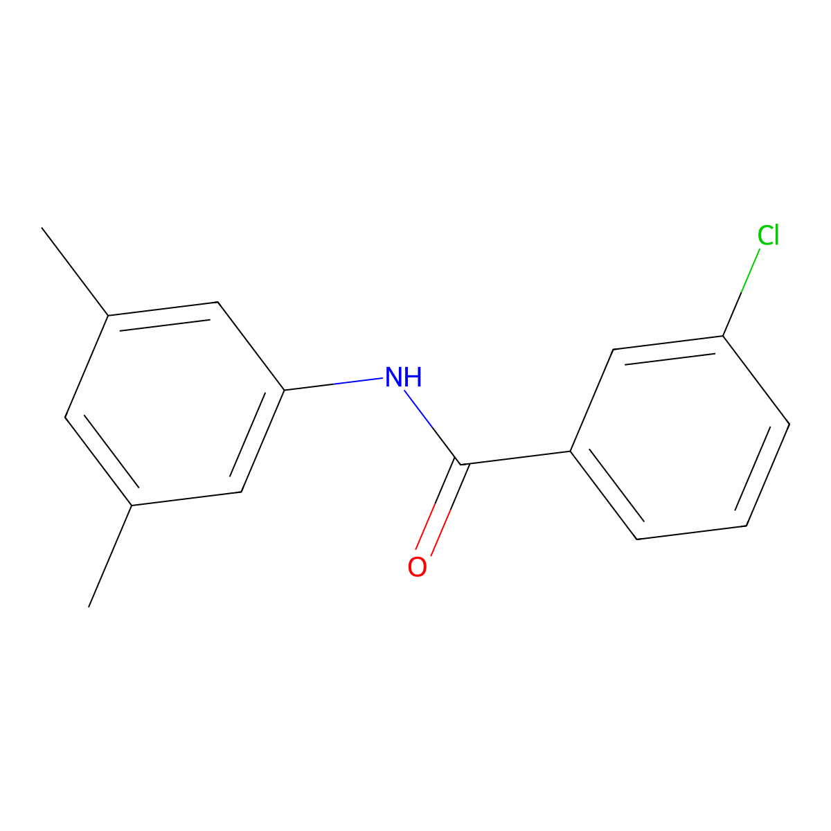 3-chloro-N-(3,5-dimethylphenyl)benzamide molecular structure, CAS 303992-00-9