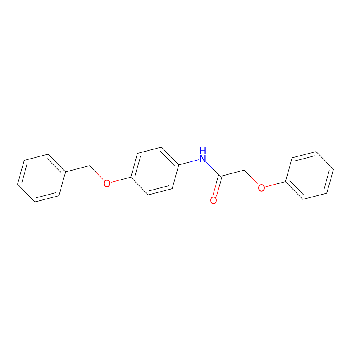 2-phenoxy-N-(4-phenylmethoxyphenyl)acetamide molecular structure, CAS 303992-65-6