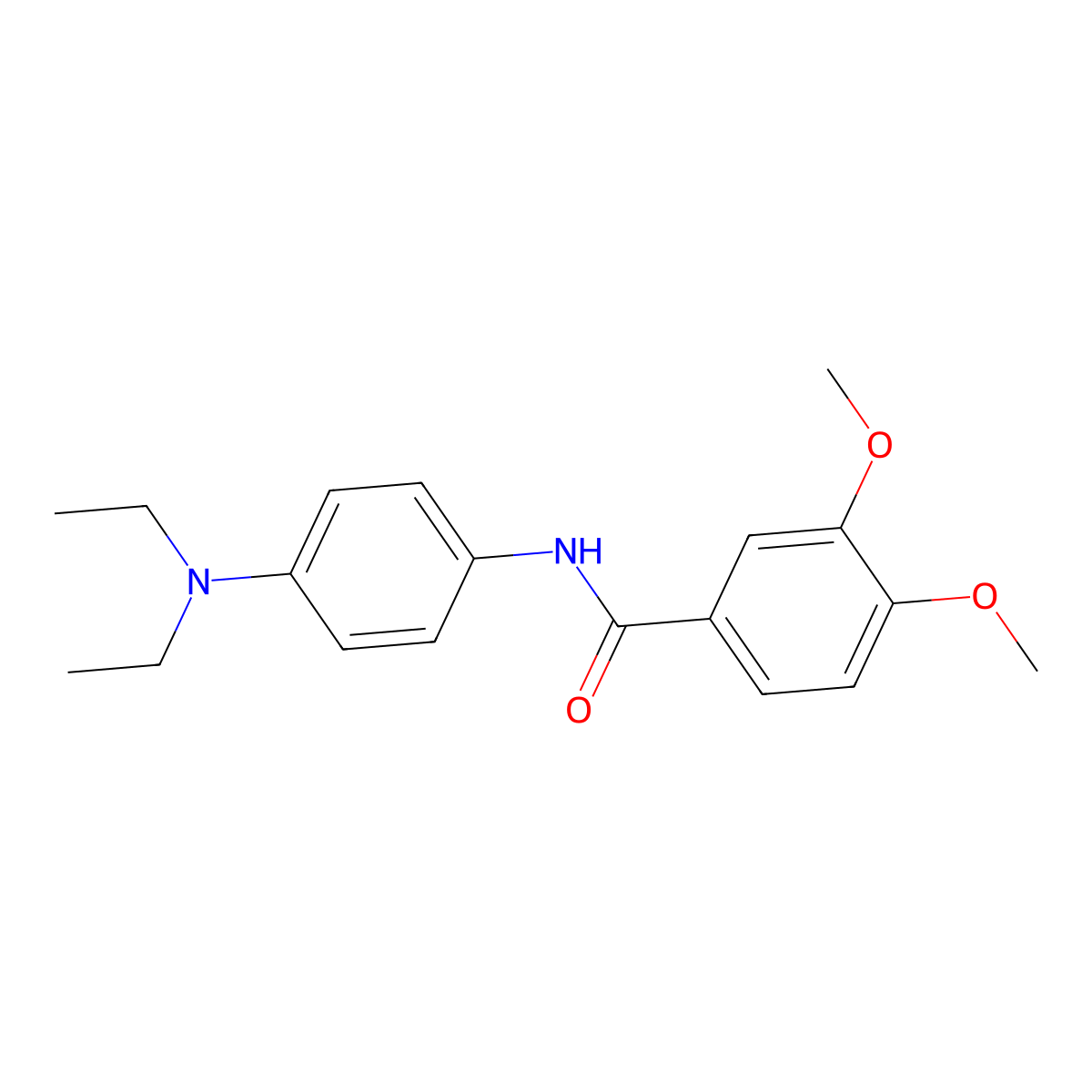 N-[4-(diethylamino)phenyl]-3,4-dimethoxybenzamide molecular structure, CAS 303992-85-0