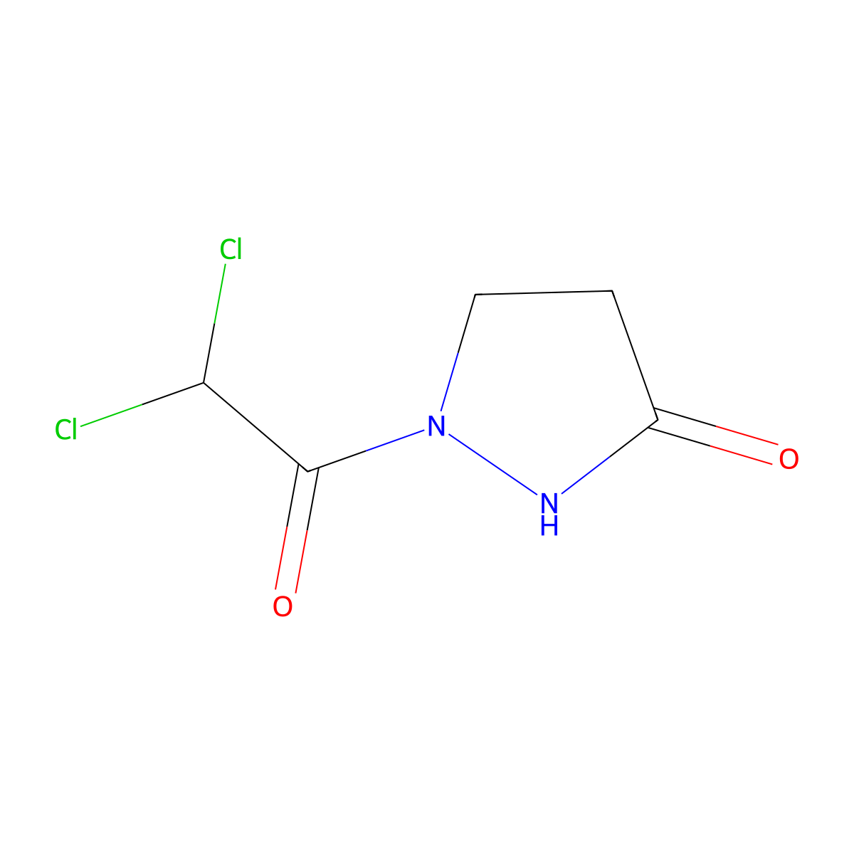 1-(2,2-Dichloroacetyl)pyrazolidin-3-one molecular structure, CAS 303994-70-9