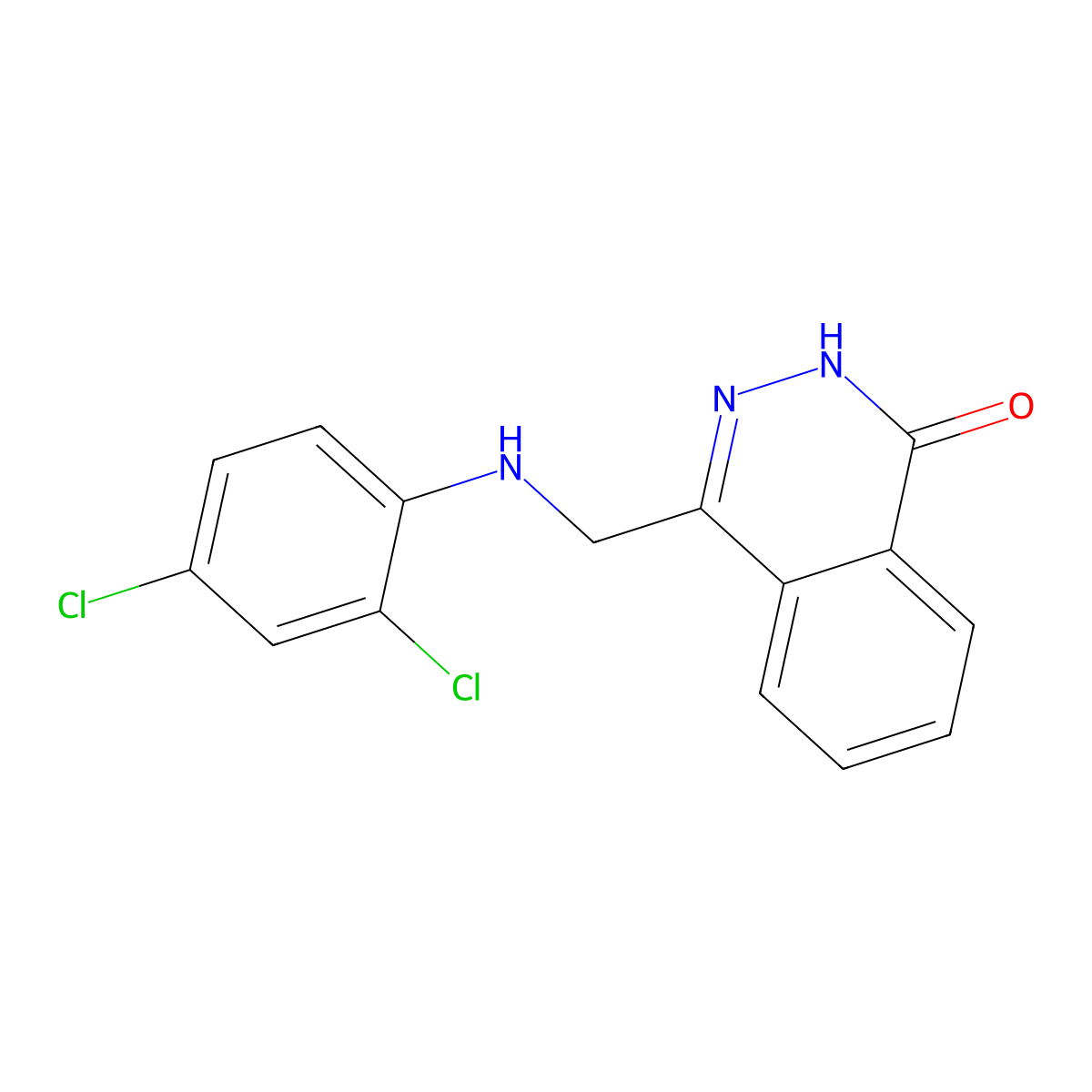 4-[(2,4-dichloroanilino)methyl]-1(2H)-phthalazinone molecular structure, CAS 303995-64-4