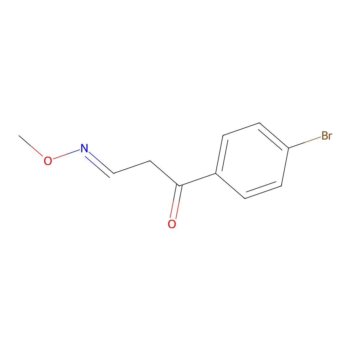 3-(4-bromophenyl)-3-oxopropanal O-methyloxime molecular structure, CAS 303995-83-7