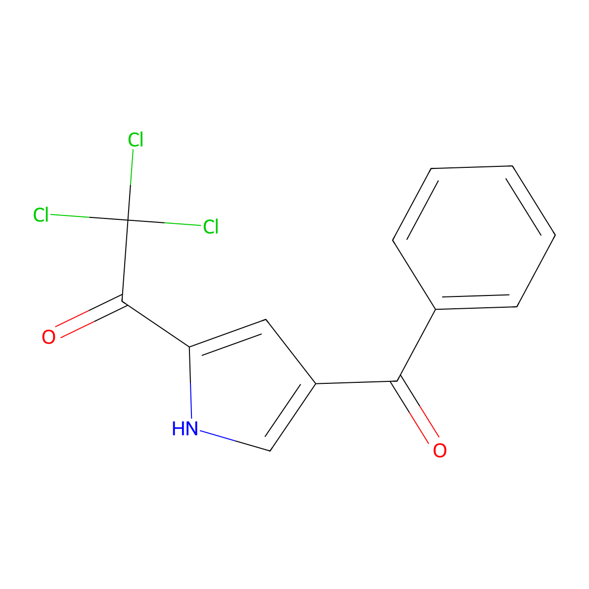 1-(4-benzoyl-1H-pyrrol-2-yl)-2,2,2-trichloro-1-ethanone molecular structure, CAS 303995-88-2