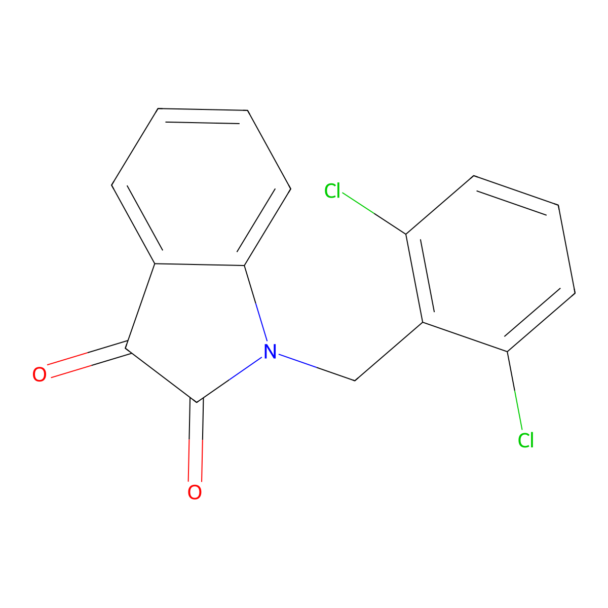 1-(2,6-dichlorobenzyl)-1H-indole-2,3-dione molecular structure, CAS 303997-00-4