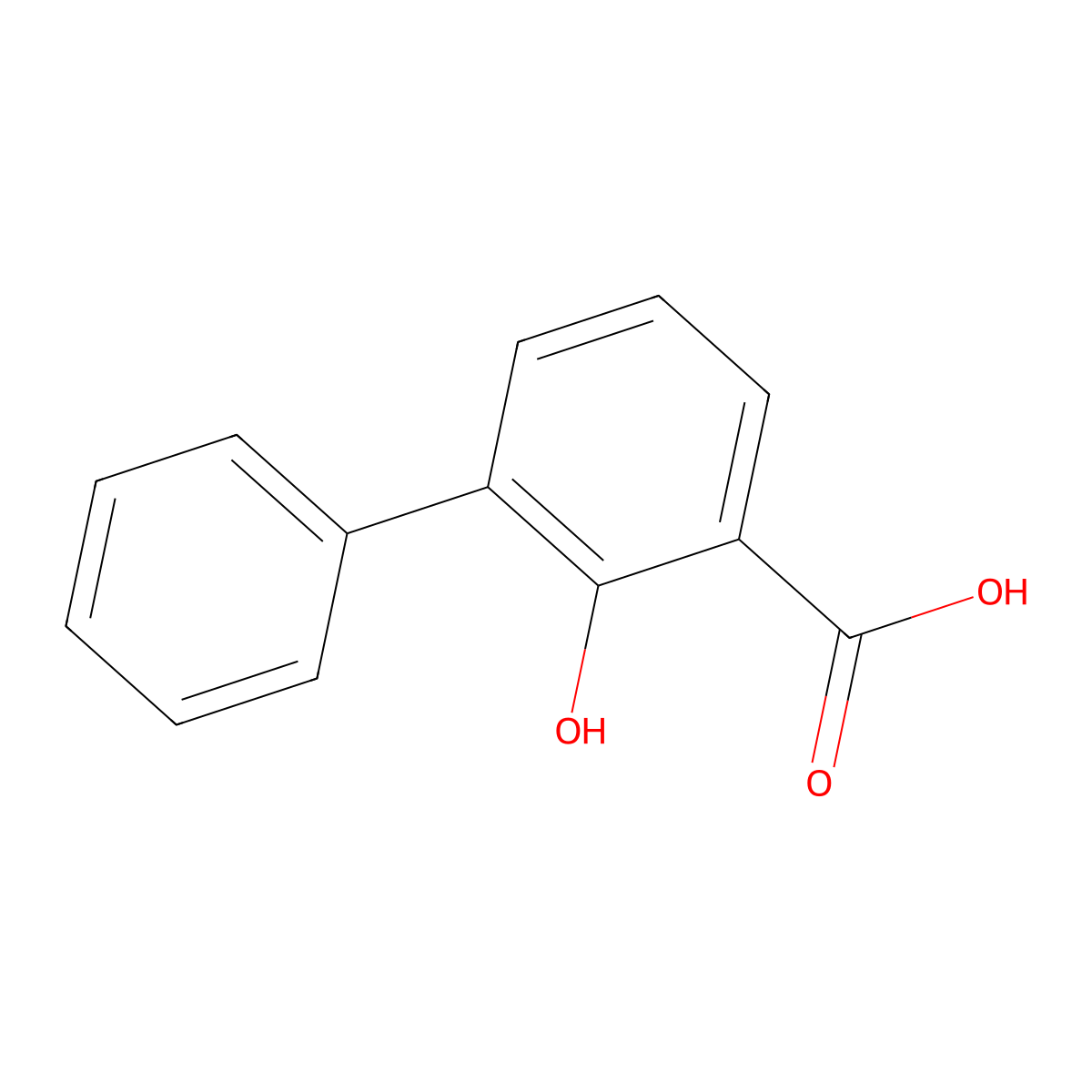 3-Phenylsalicylic acid molecular structure, CAS 304-06-3